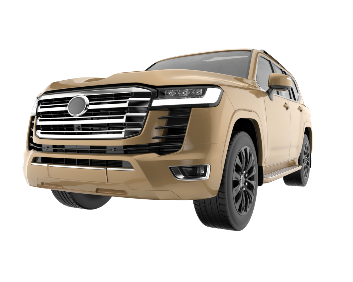 Realistic SUV isolated on transparent background. 3d rendering - illustration png