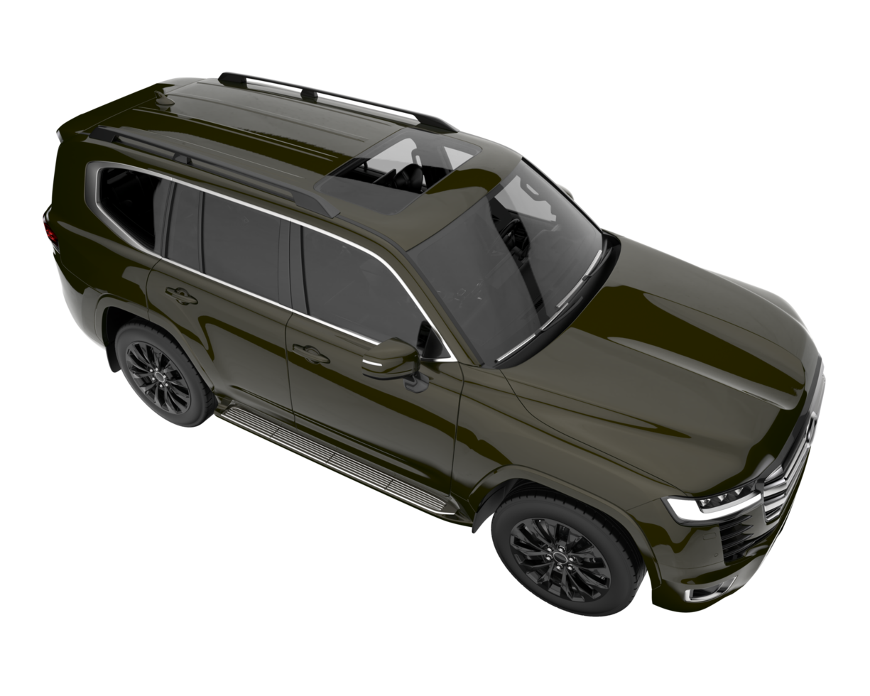 Realistic SUV isolated on transparent background. 3d rendering - illustration png
