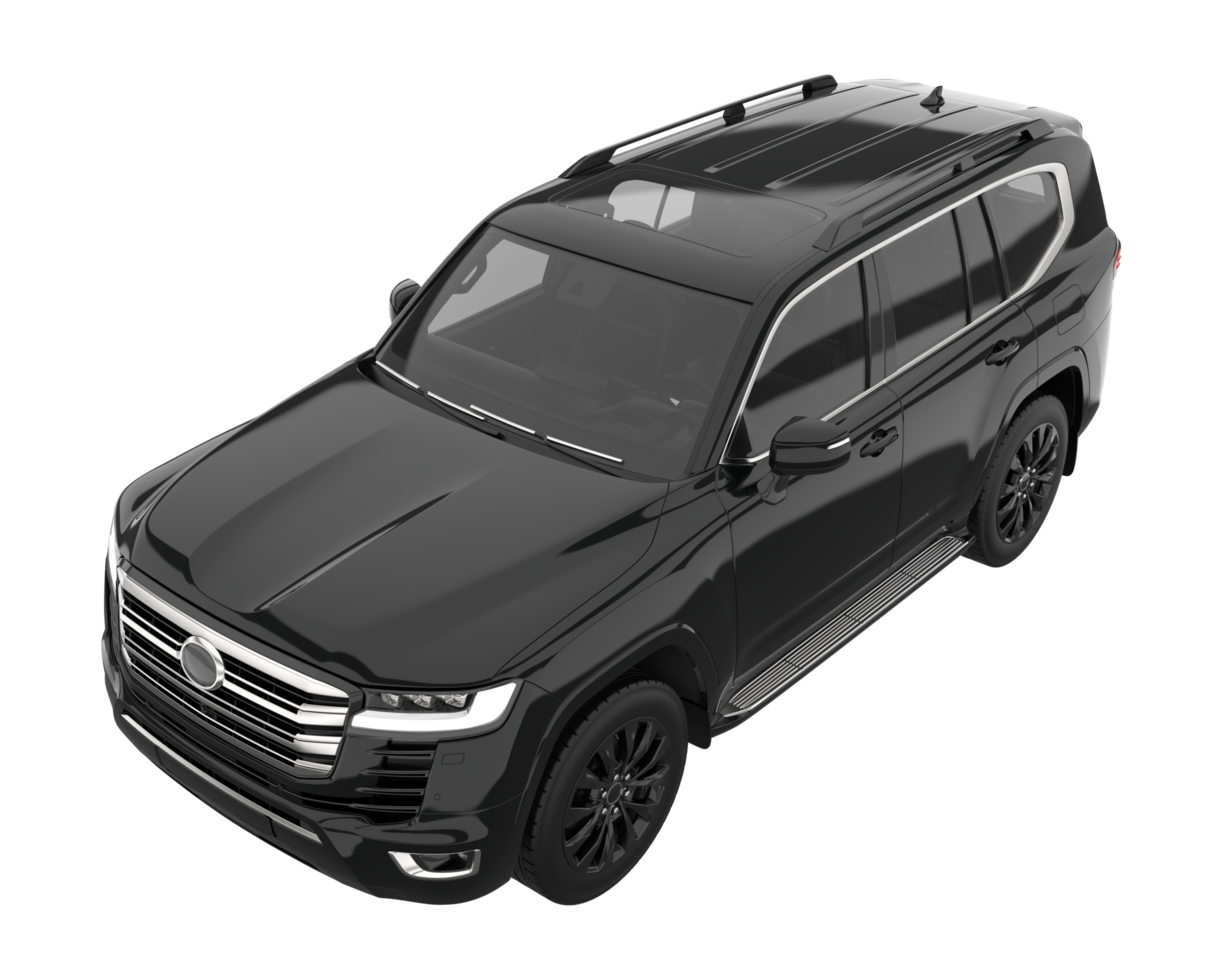 Realistic SUV isolated on transparent background. 3d rendering - illustration png