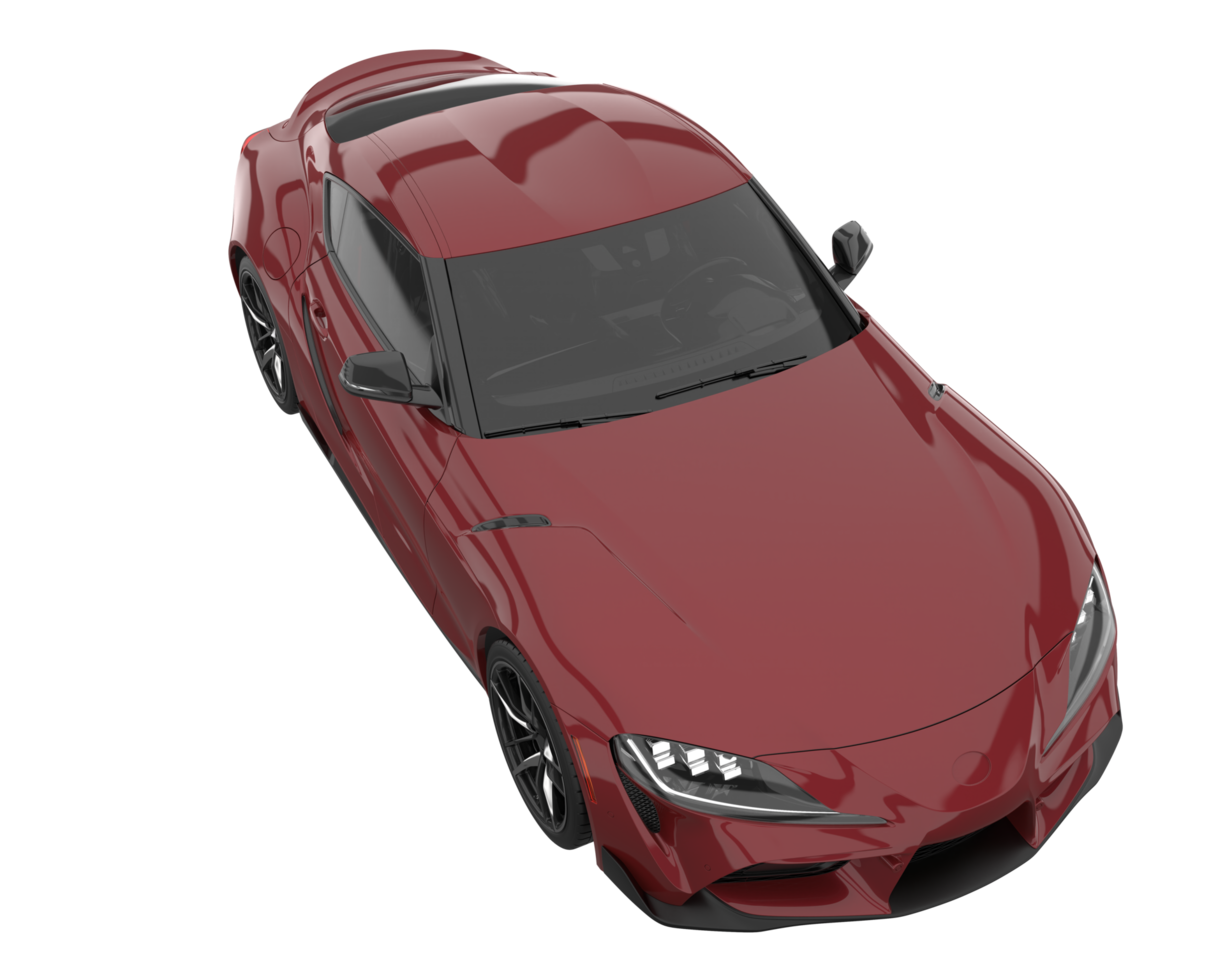 voiture de sport isolée sur fond transparent. rendu 3d - illustration png