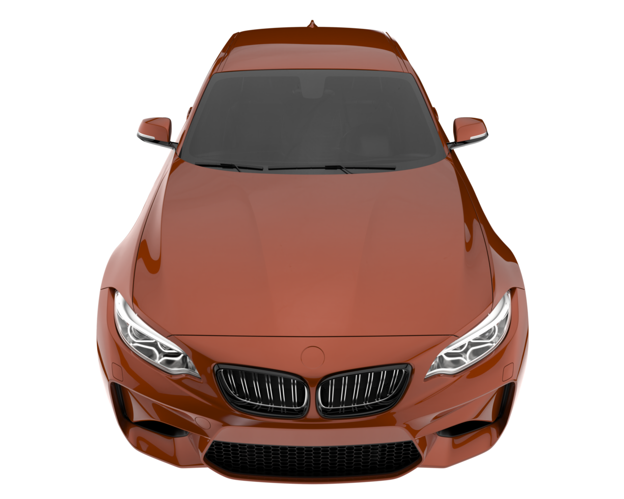 Sport car isolated on transparent background. 3d rendering - illustration png