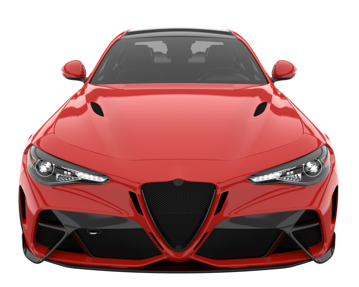 Sport car isolated on transparent background. 3d rendering - illustration png