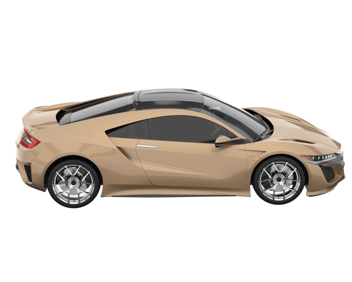 Sport car isolated on transparent background. 3d rendering - illustration png