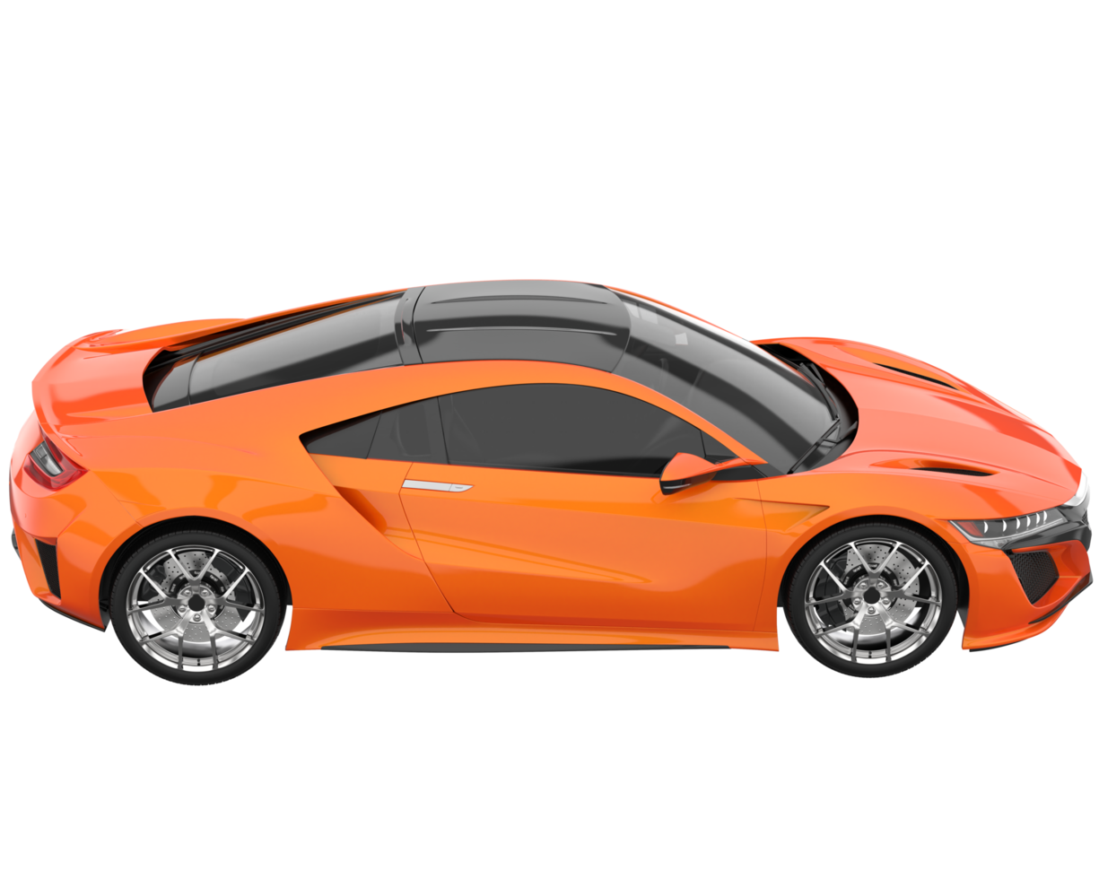 Sport car isolated on transparent background. 3d rendering - illustration png