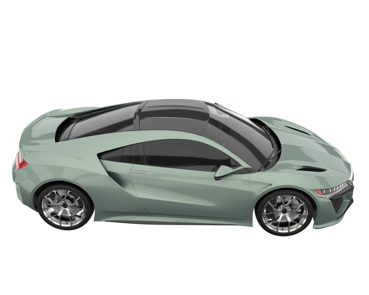 Sport car isolated on transparent background. 3d rendering - illustration png