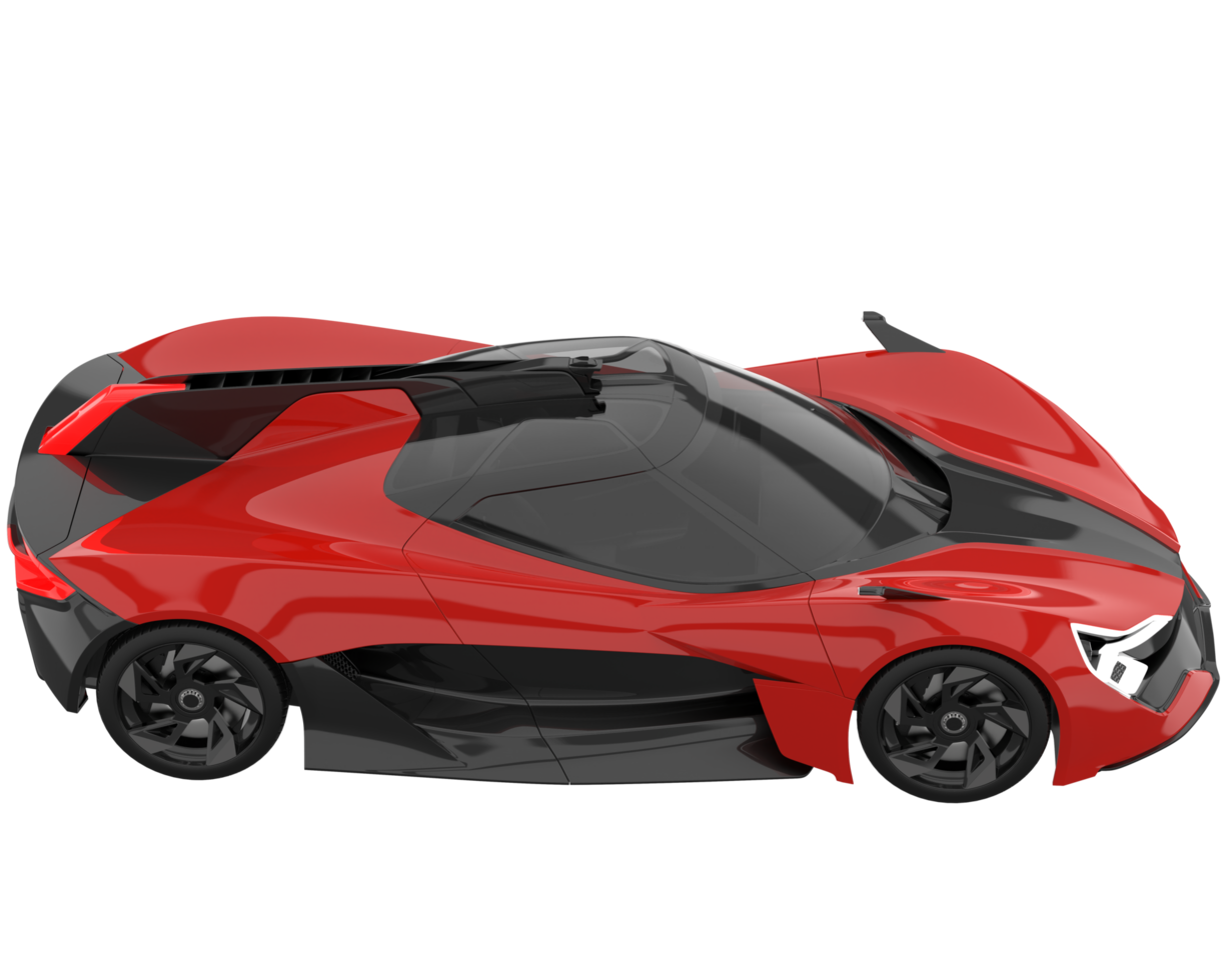 Sport car isolated on transparent background. 3d rendering - illustration png