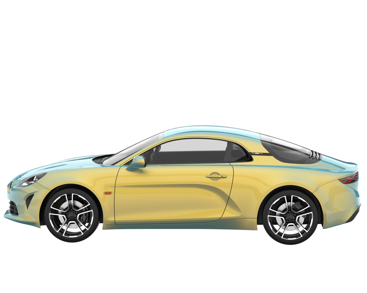 Sport car isolated on transparent background. 3d rendering - illustration png