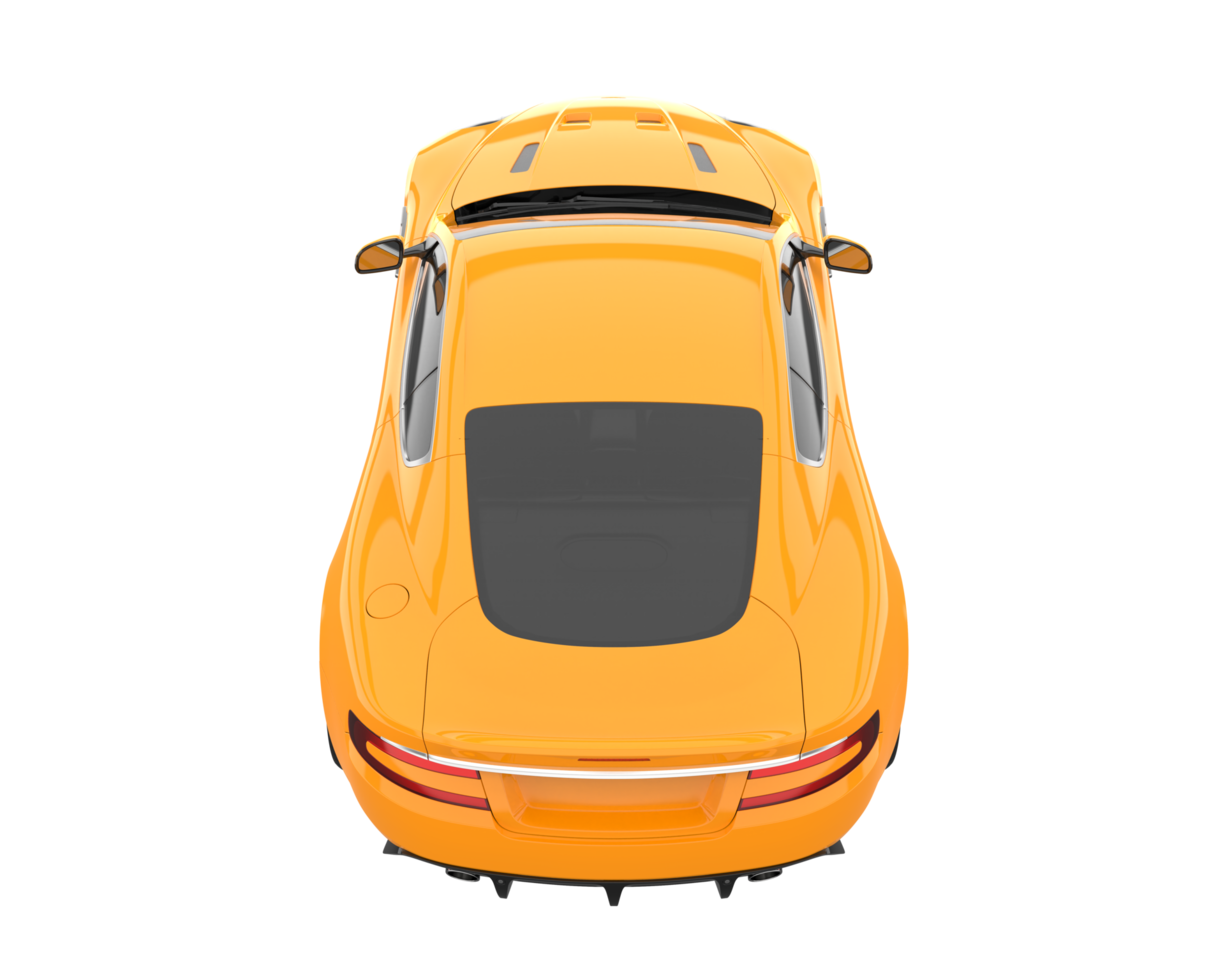 Sport car isolated on transparent background. 3d rendering - illustration png