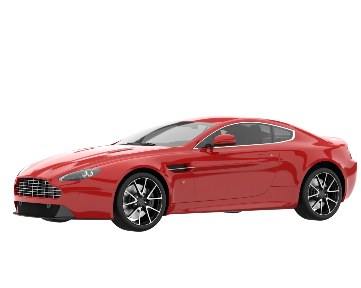 Sport car isolated on transparent background. 3d rendering - illustration png