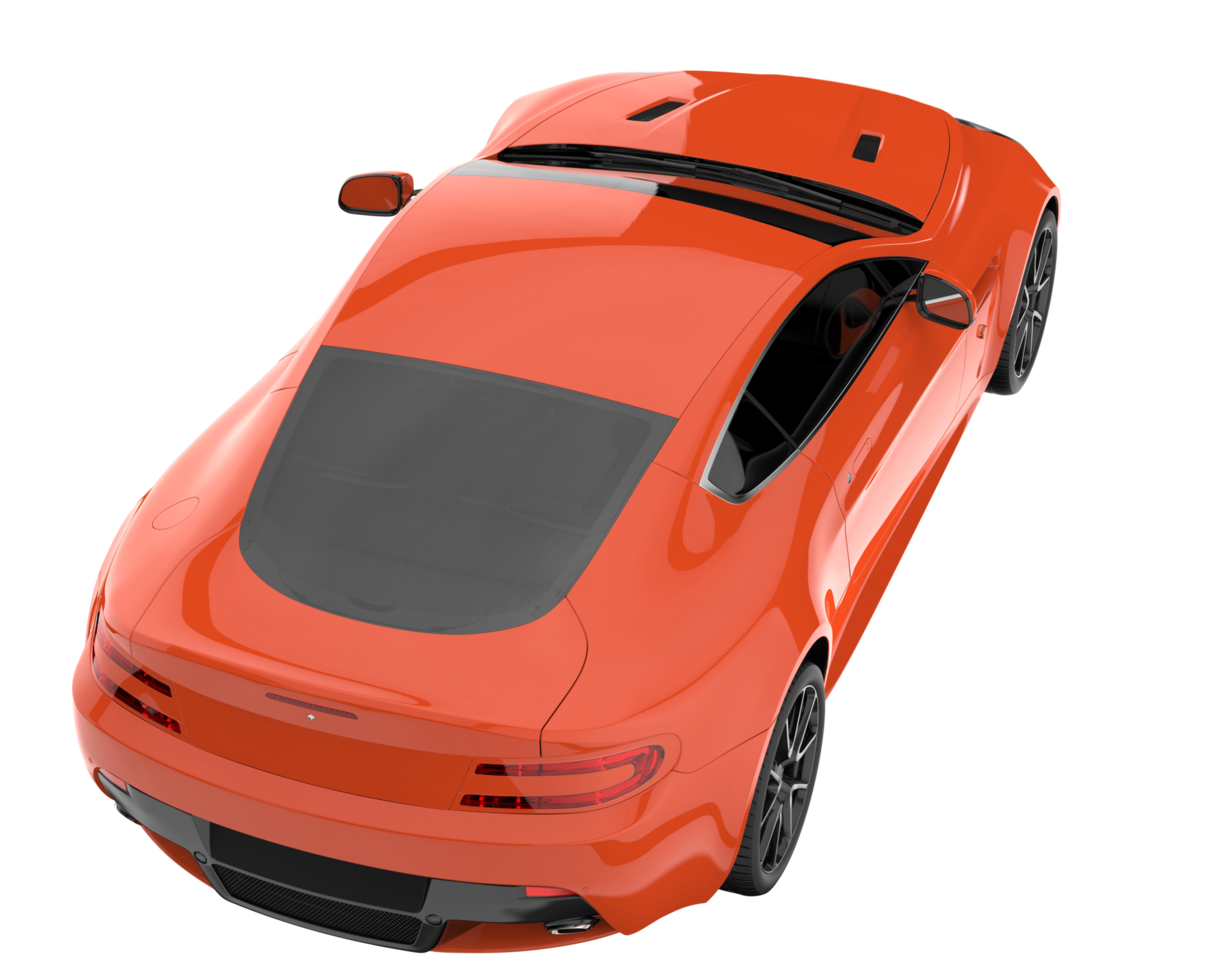 Sport car isolated on transparent background. 3d rendering - illustration png