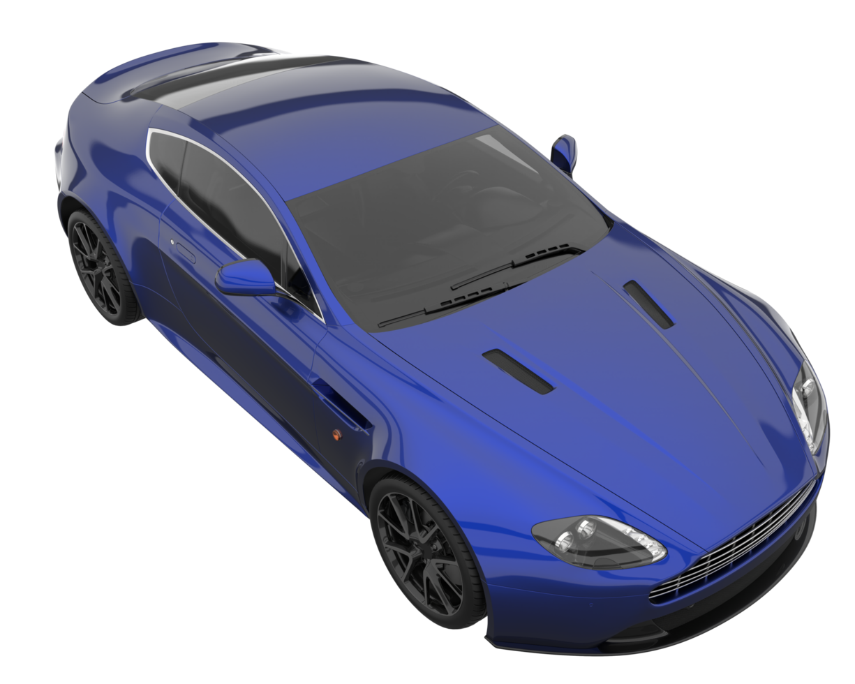 Sport car isolated on transparent background. 3d rendering - illustration png