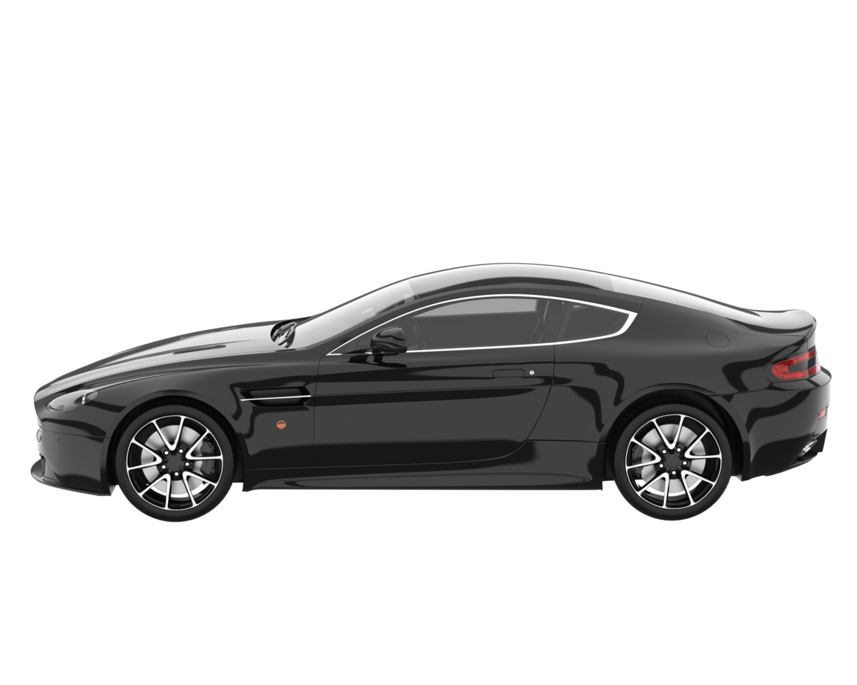 Sport car isolated on transparent background. 3d rendering - illustration png