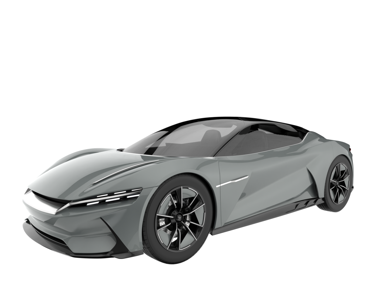 voiture de sport isolée sur fond transparent. rendu 3d - illustration png