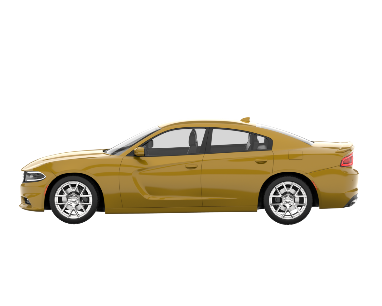 voiture de sport isolée sur fond transparent. rendu 3d - illustration png