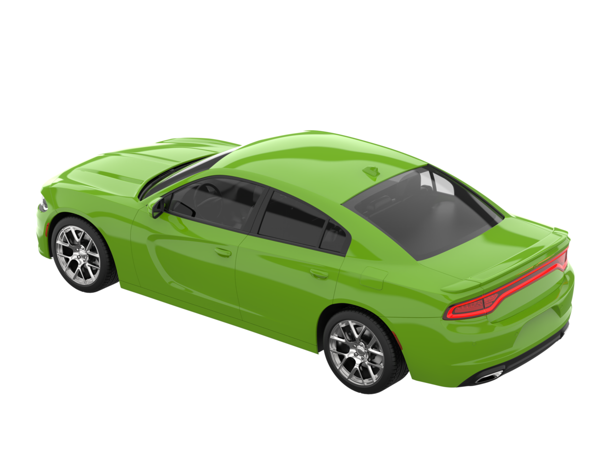 Sport car isolated on transparent background. 3d rendering - illustration png