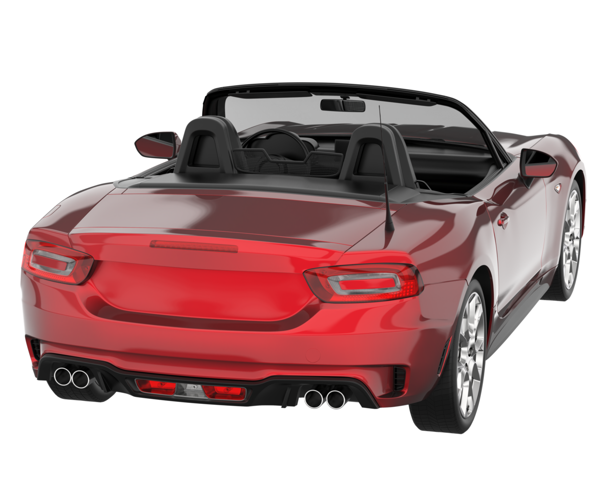 Sport car isolated on transparent background. 3d rendering - illustration png