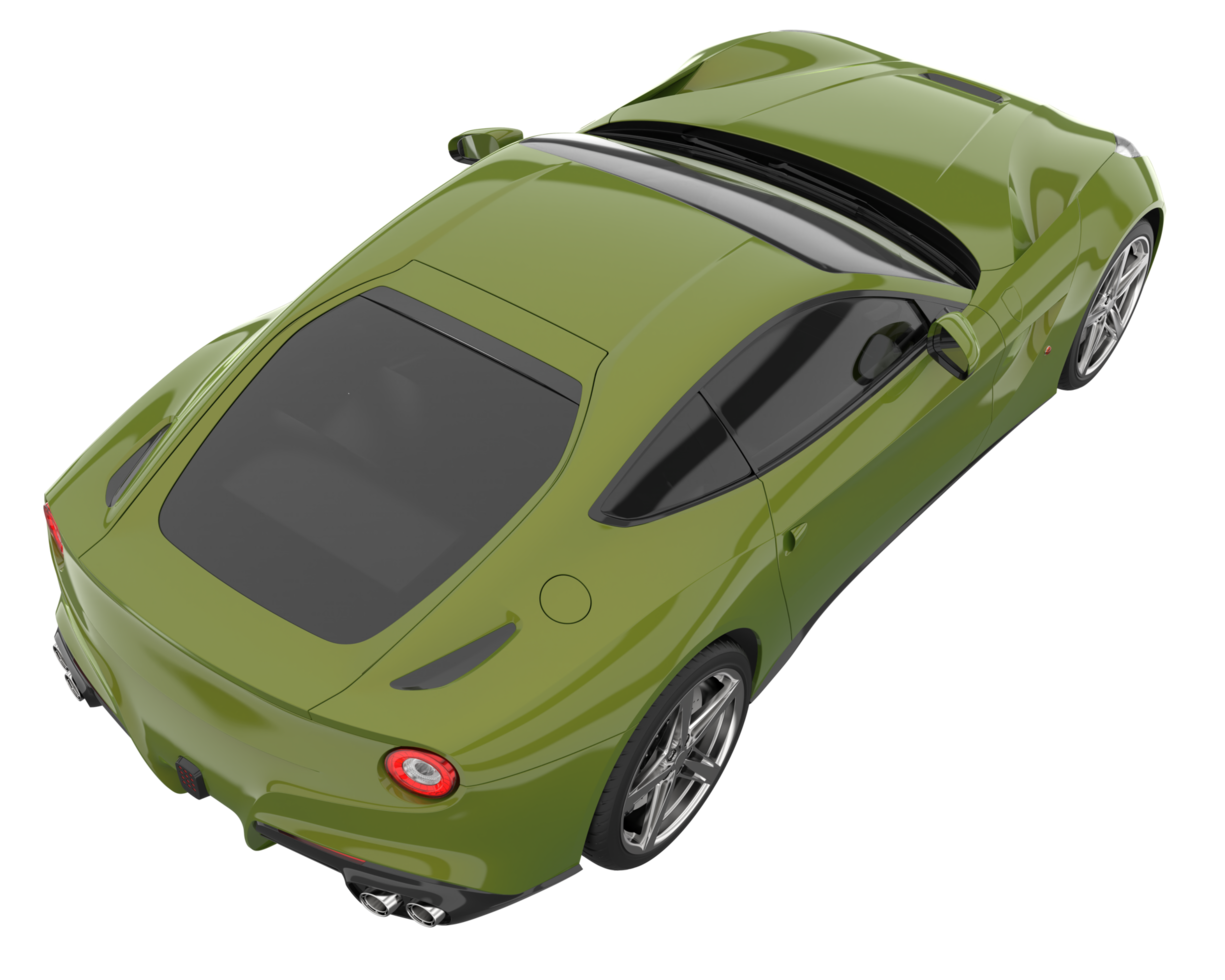 Sport car isolated on transparent background. 3d rendering - illustration png