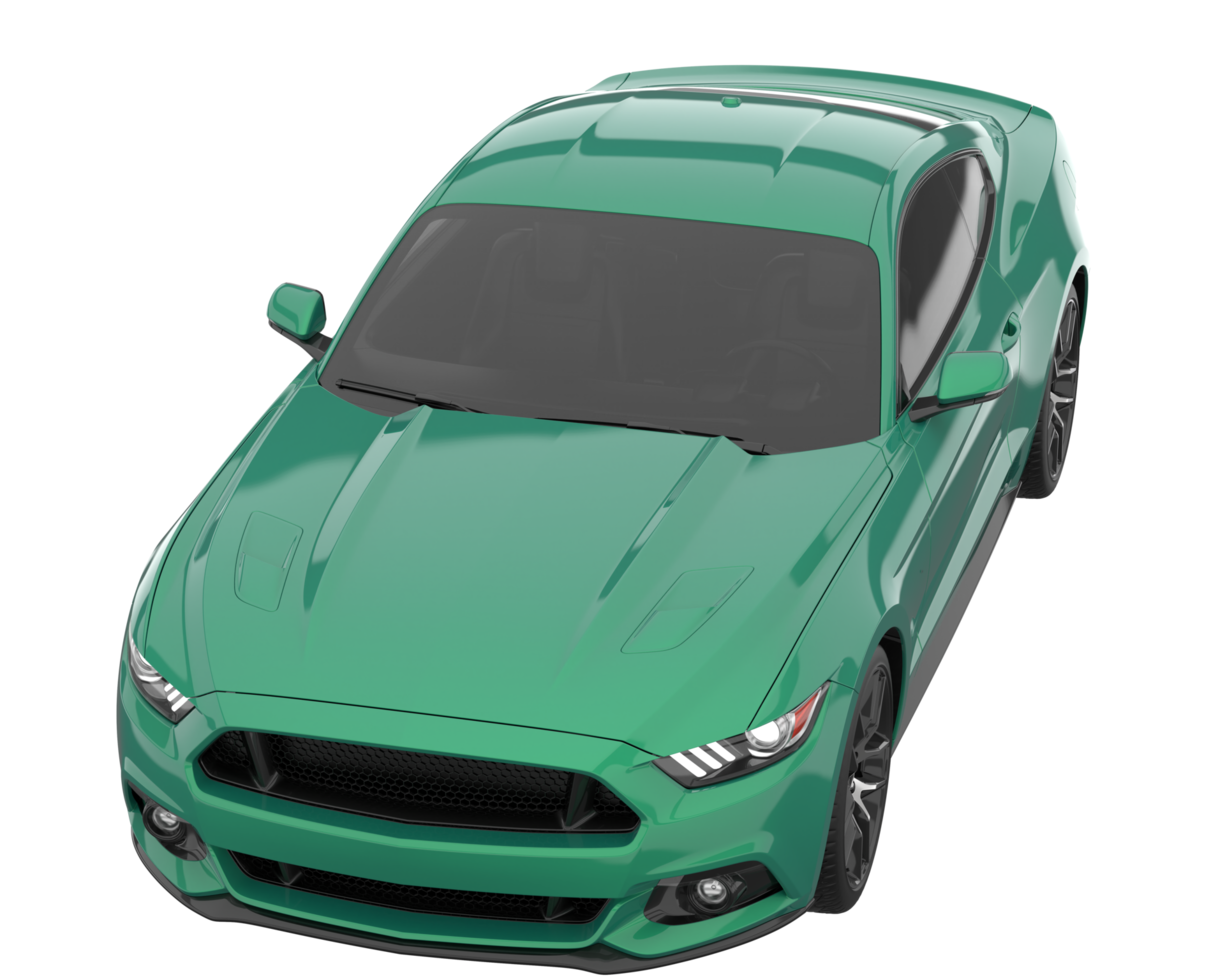 Sport car isolated on transparent background. 3d rendering - illustration png