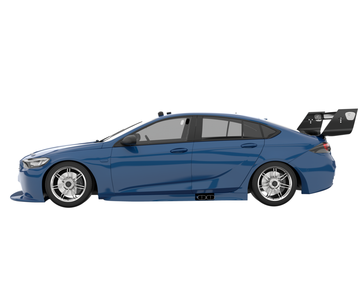 Sport car isolated on transparent background. 3d rendering - illustration png