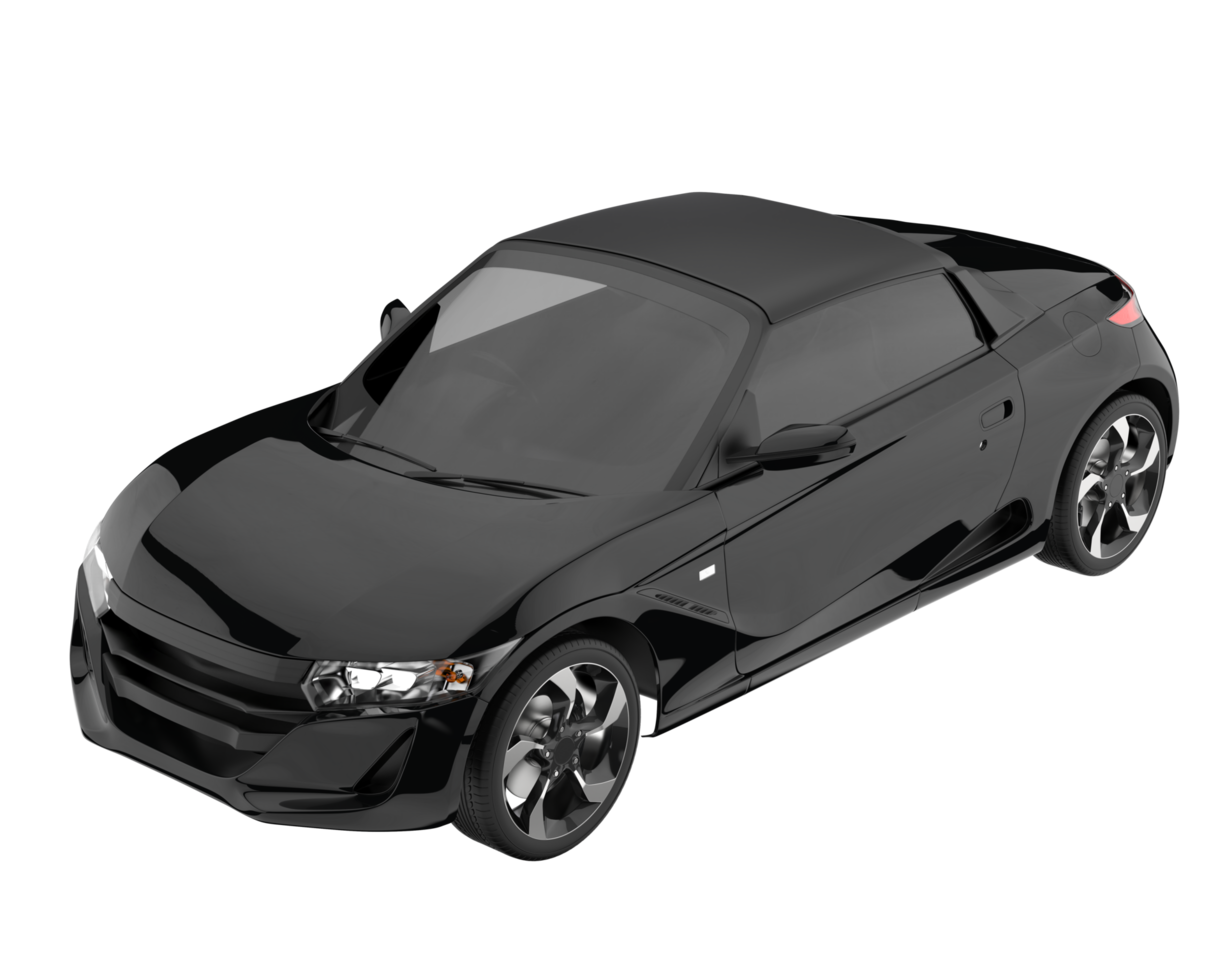 carro esporte isolado em fundo transparente. renderização 3D - ilustração png