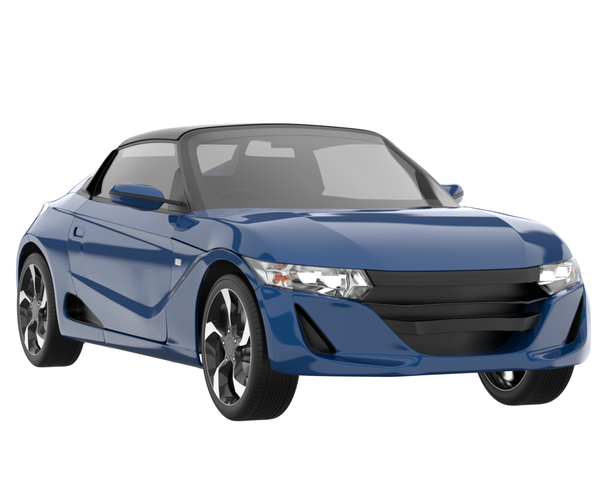 Sport car isolated on transparent background. 3d rendering - illustration png