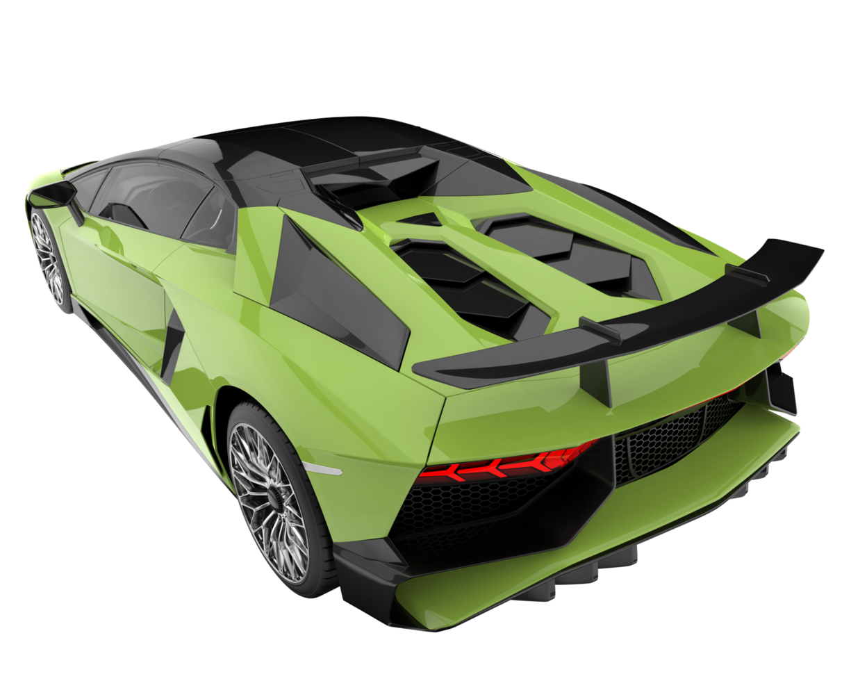 Sport car isolated on transparent background. 3d rendering - illustration png