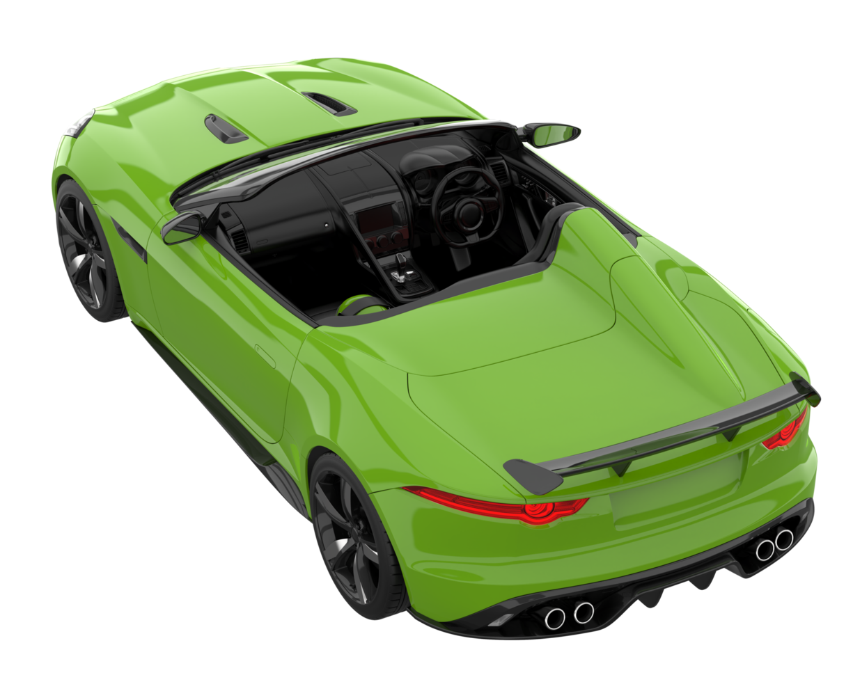 Sport car isolated on transparent background. 3d rendering - illustration png