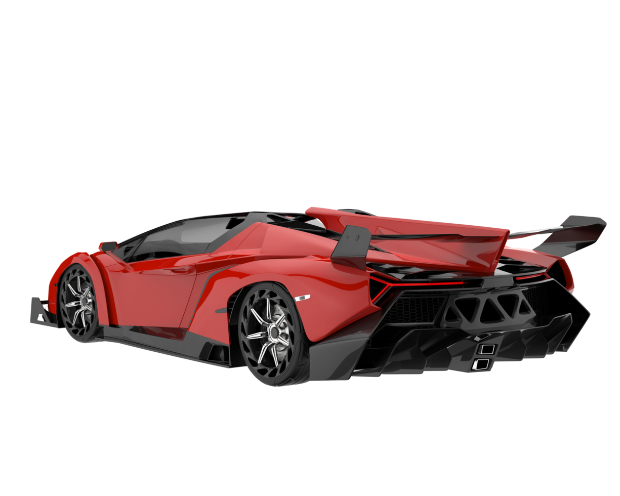 voiture de sport isolée sur fond transparent. rendu 3d - illustration png