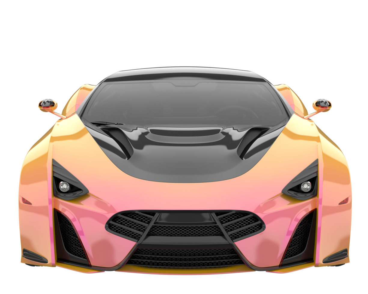 Sport car isolated on transparent background. 3d rendering - illustration png
