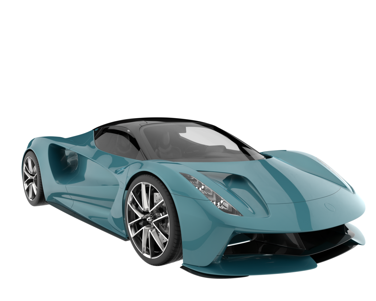 Sport car isolated on transparent background. 3d rendering - illustration png