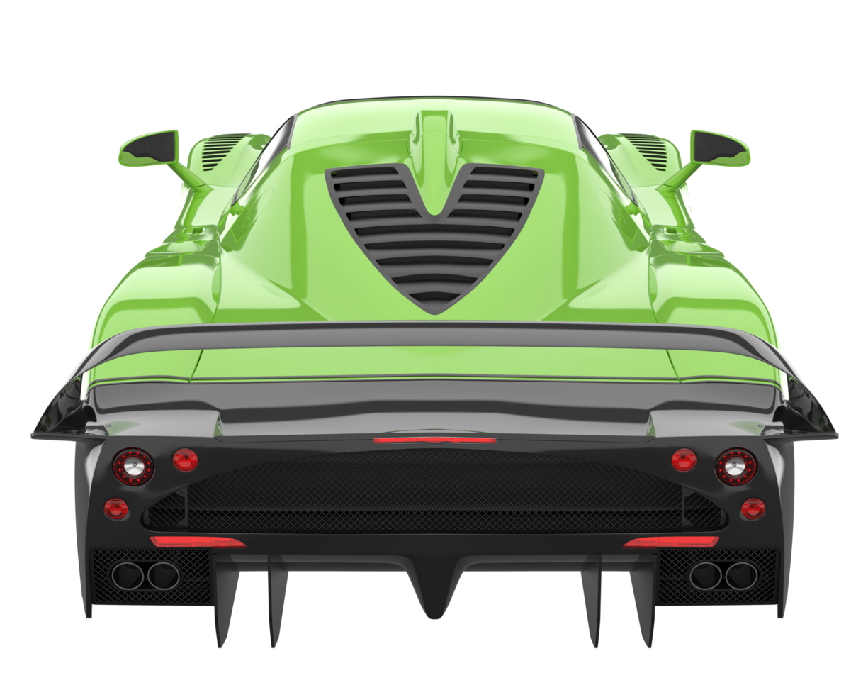 Sport car isolated on transparent background. 3d rendering - illustration png