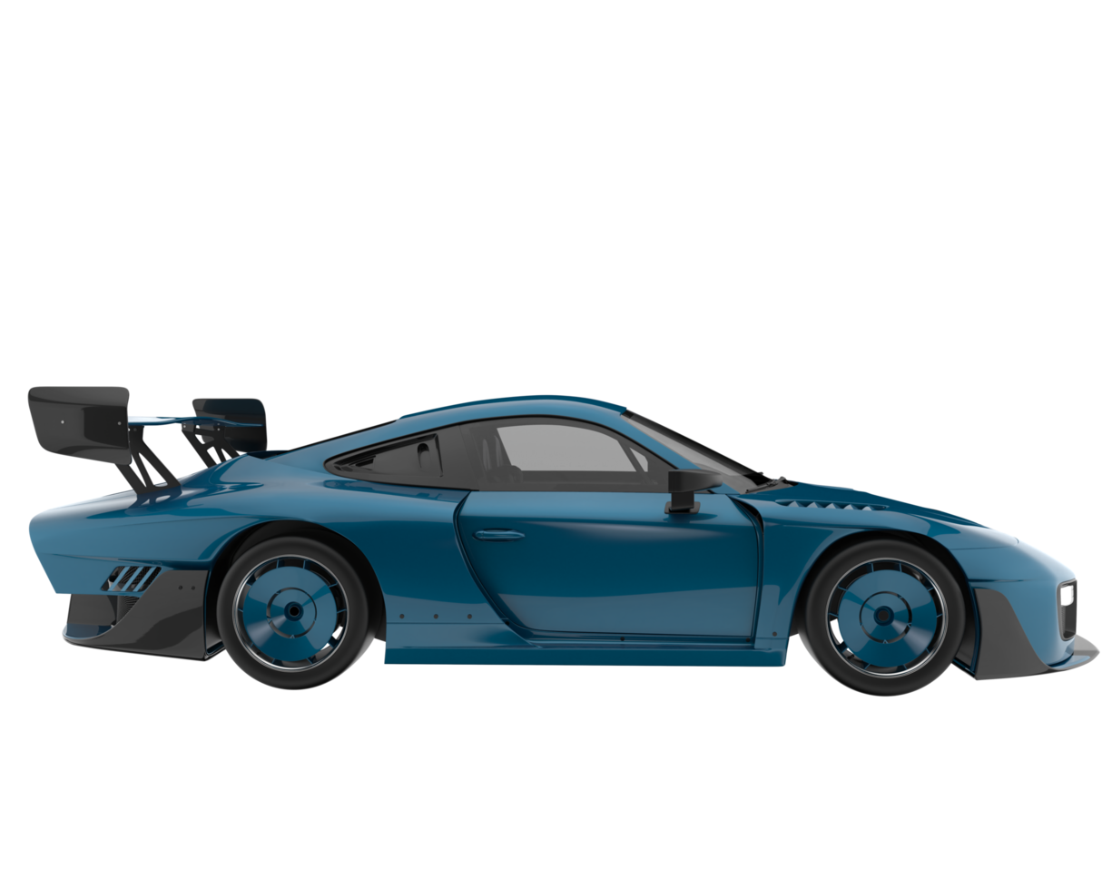 voiture de sport isolée sur fond transparent. rendu 3d - illustration png