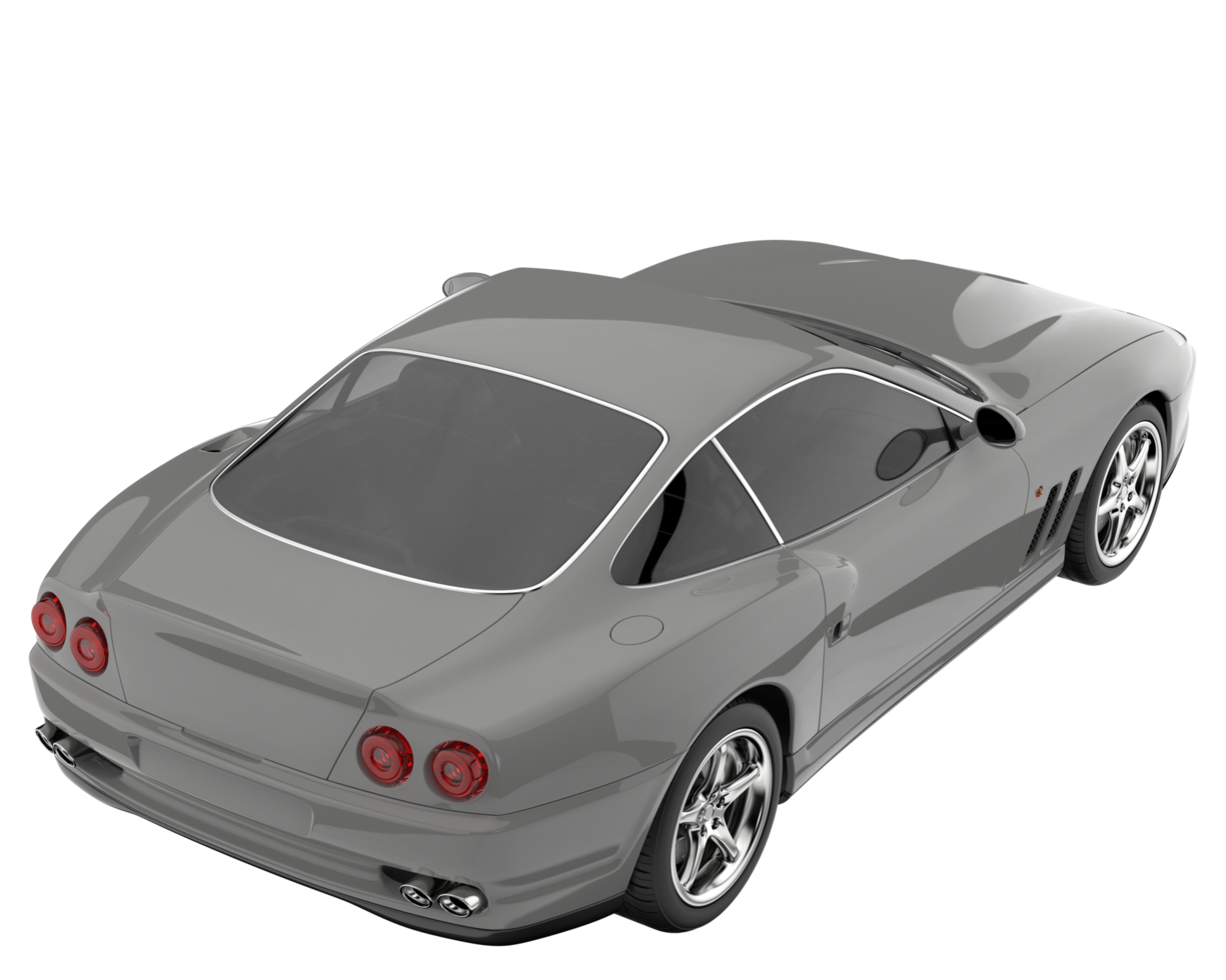 voiture de sport isolée sur fond transparent. rendu 3d - illustration png