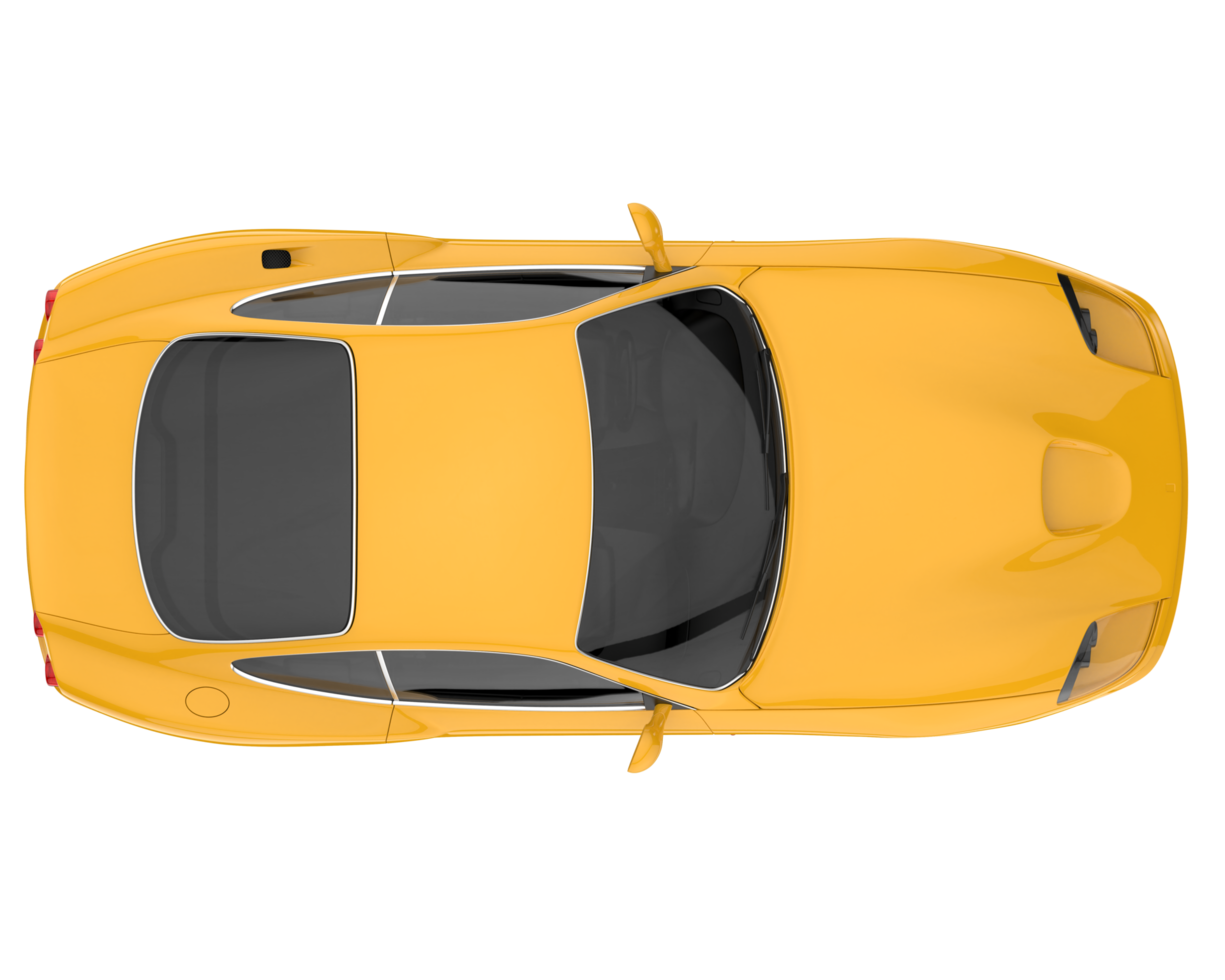 Sport car isolated on transparent background. 3d rendering - illustration png