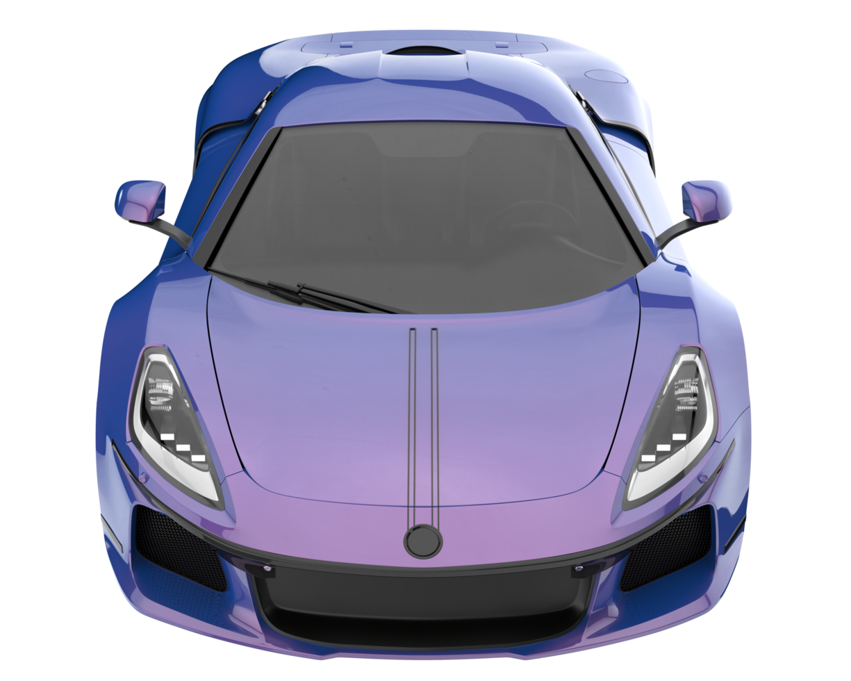 Sport car isolated on transparent background. 3d rendering - illustration png