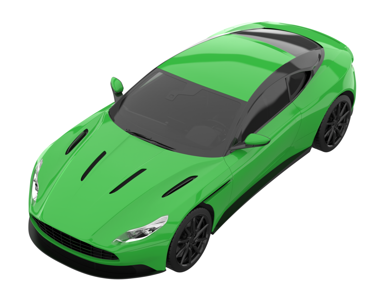 Sport car isolated on transparent background. 3d rendering - illustration png