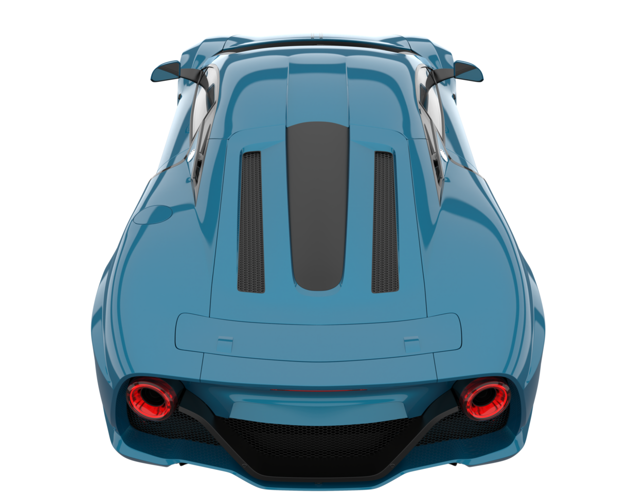 Sport car isolated on transparent background. 3d rendering - illustration png