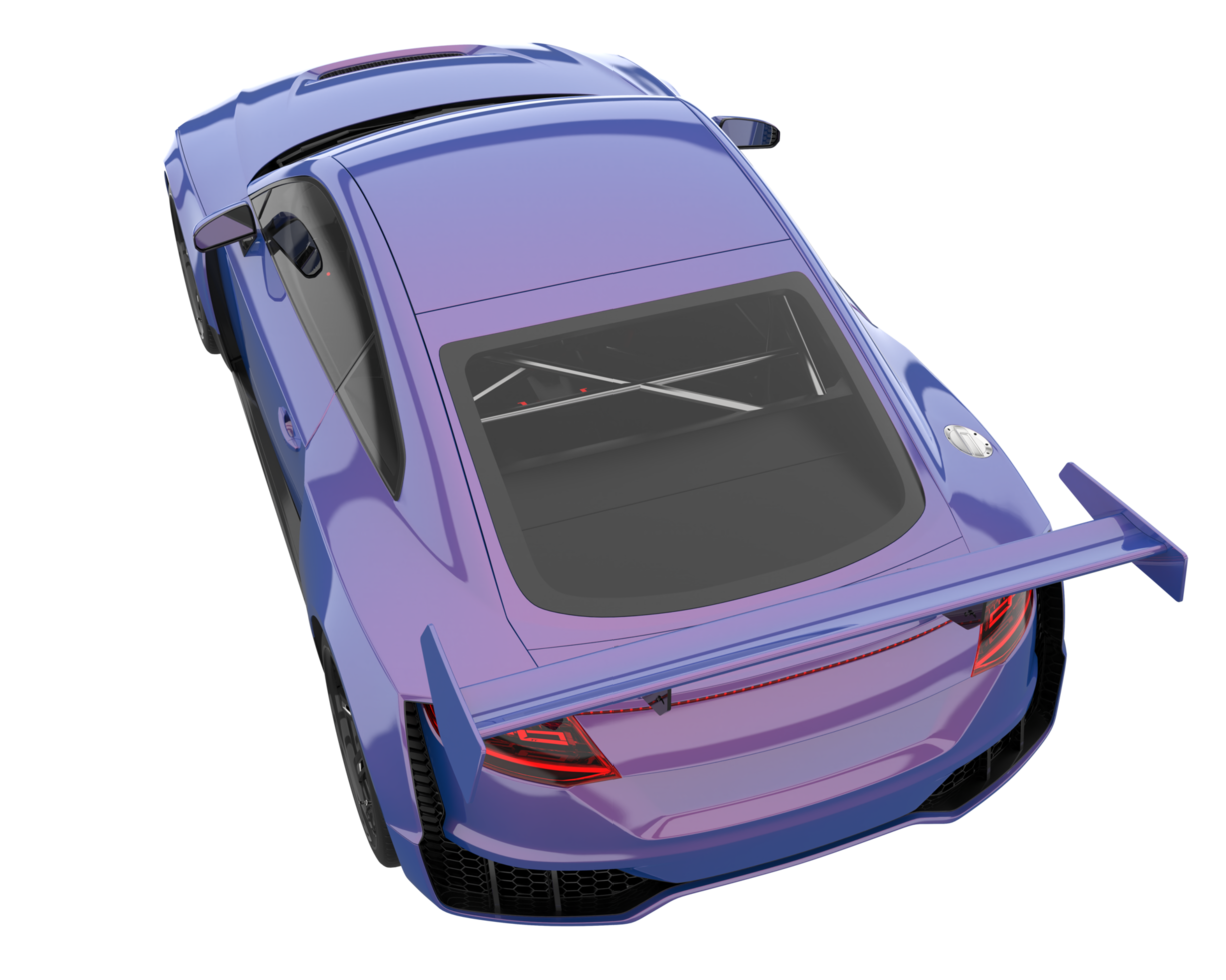 Sport car isolated on transparent background. 3d rendering - illustration png