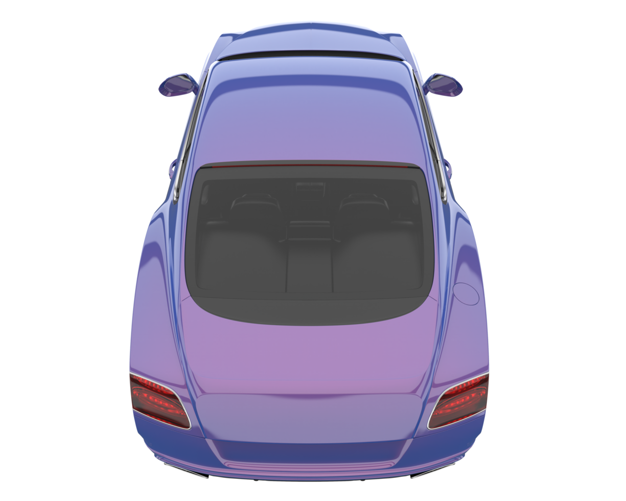 Sport car isolated on transparent background. 3d rendering - illustration png