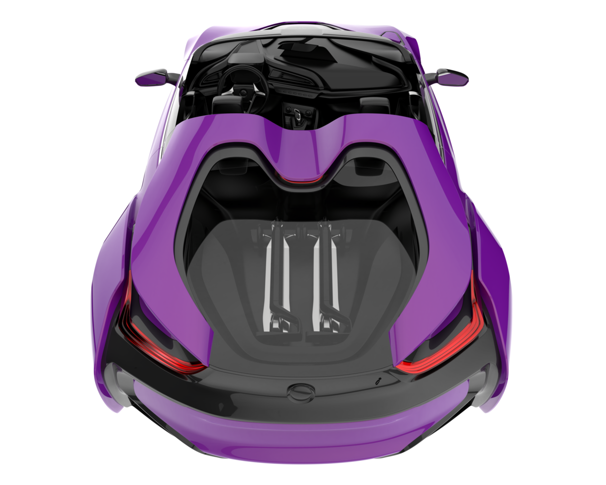 Sport car isolated on transparent background. 3d rendering - illustration png