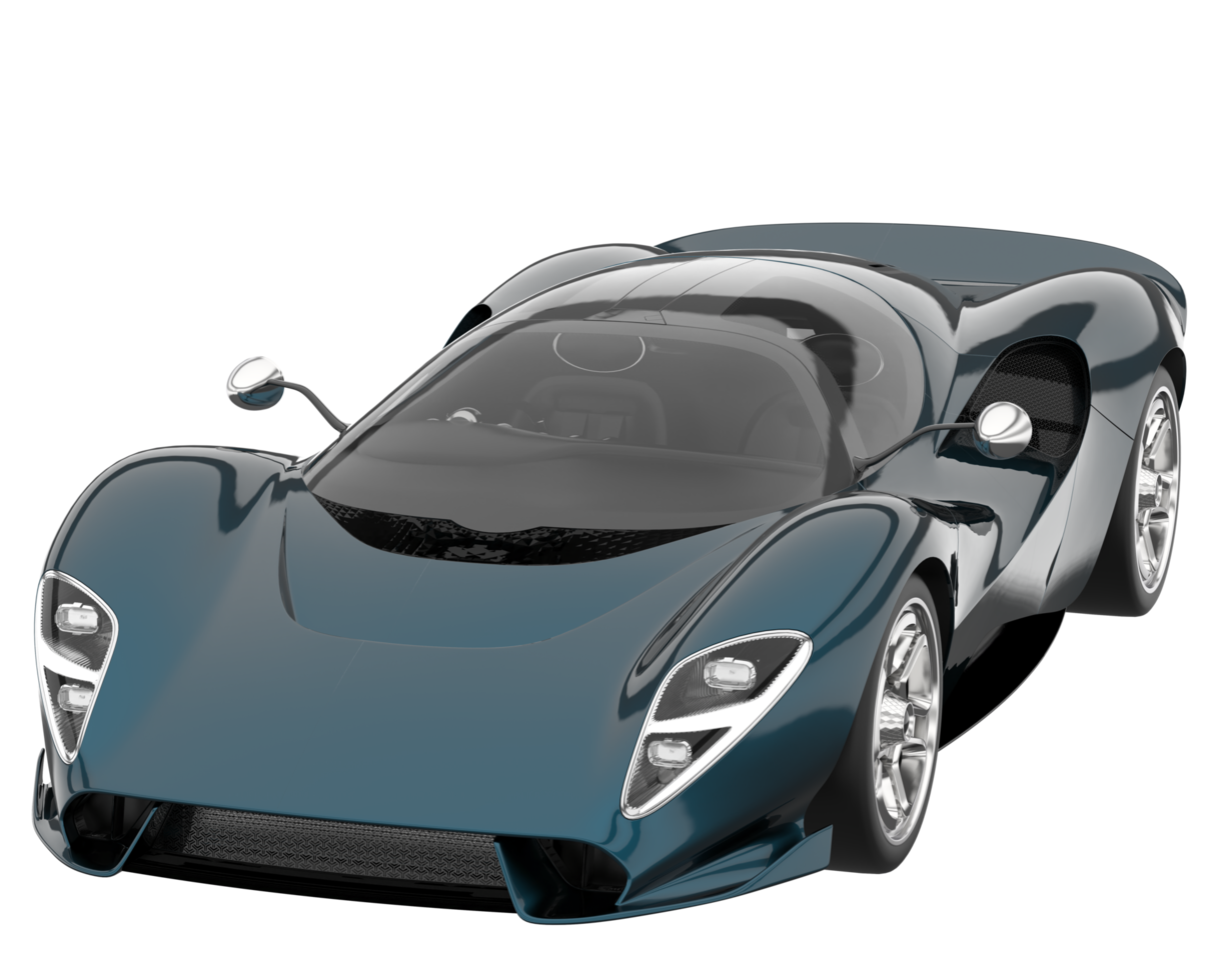 voiture de sport isolée sur fond transparent. rendu 3d - illustration png