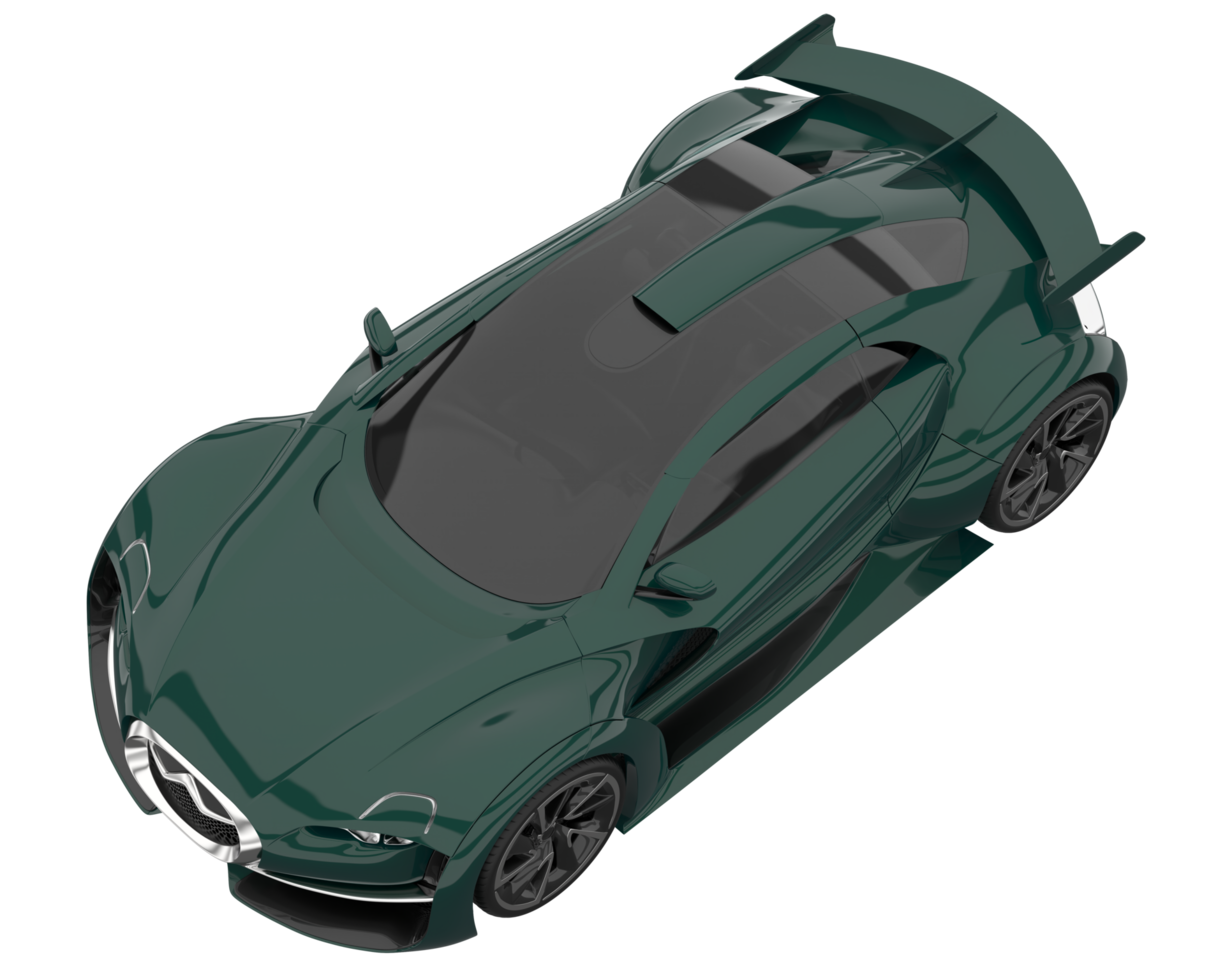 Sport car isolated on transparent background. 3d rendering - illustration png
