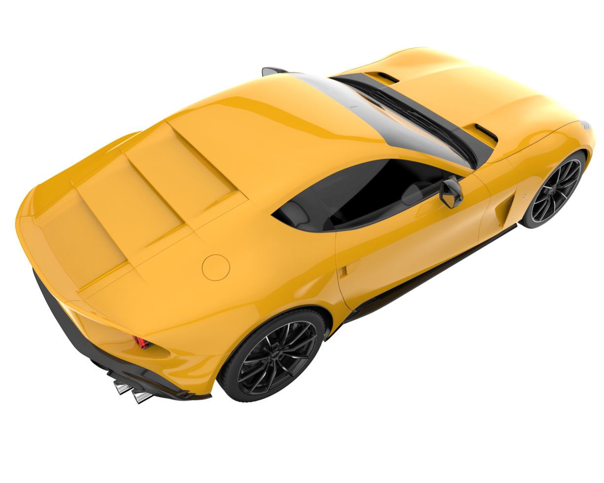 Sport car isolated on transparent background. 3d rendering - illustration png