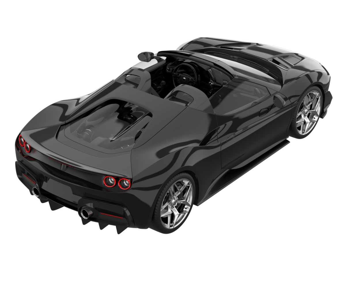 Sport car isolated on transparent background. 3d rendering - illustration png