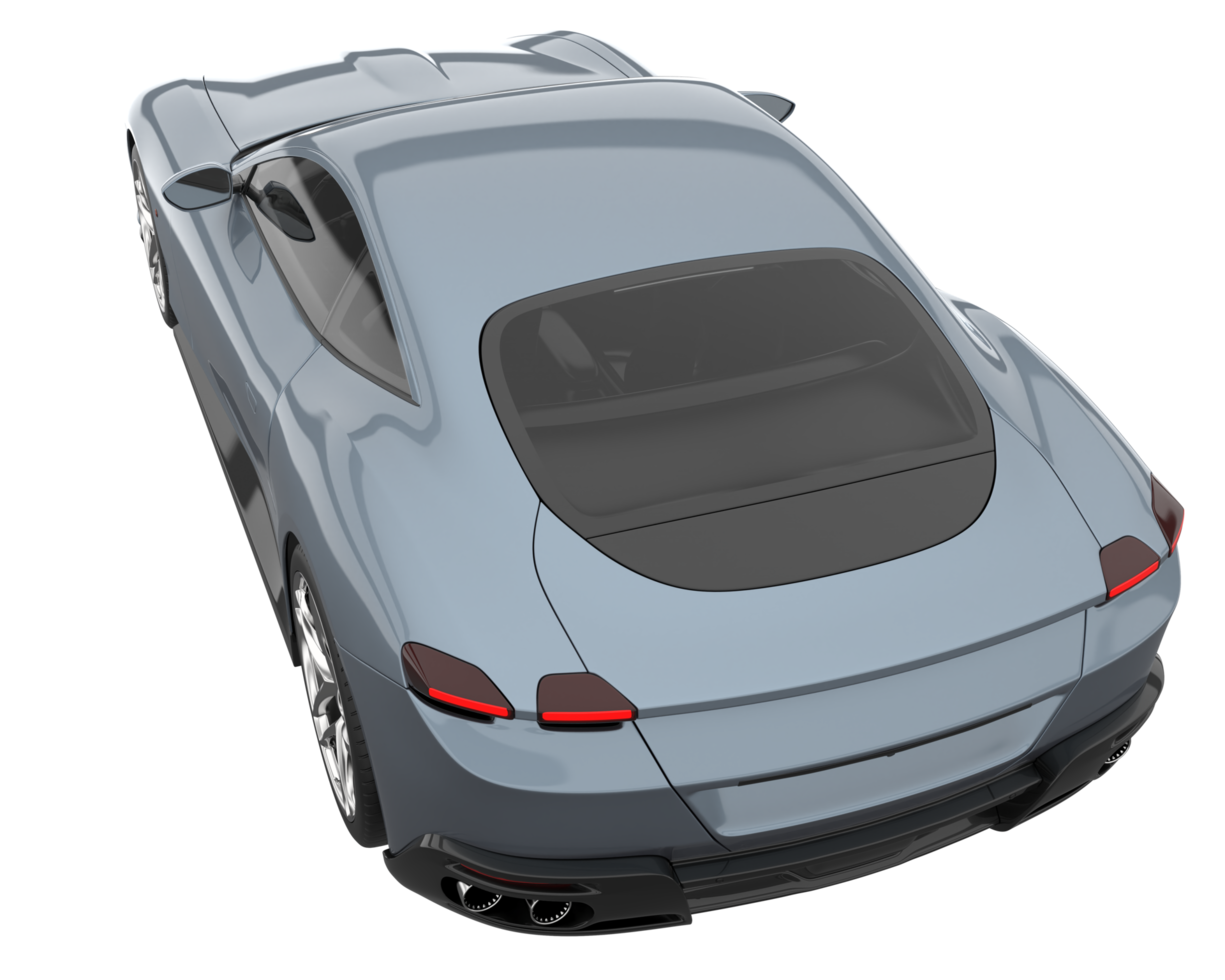 Sport car isolated on transparent background. 3d rendering - illustration png