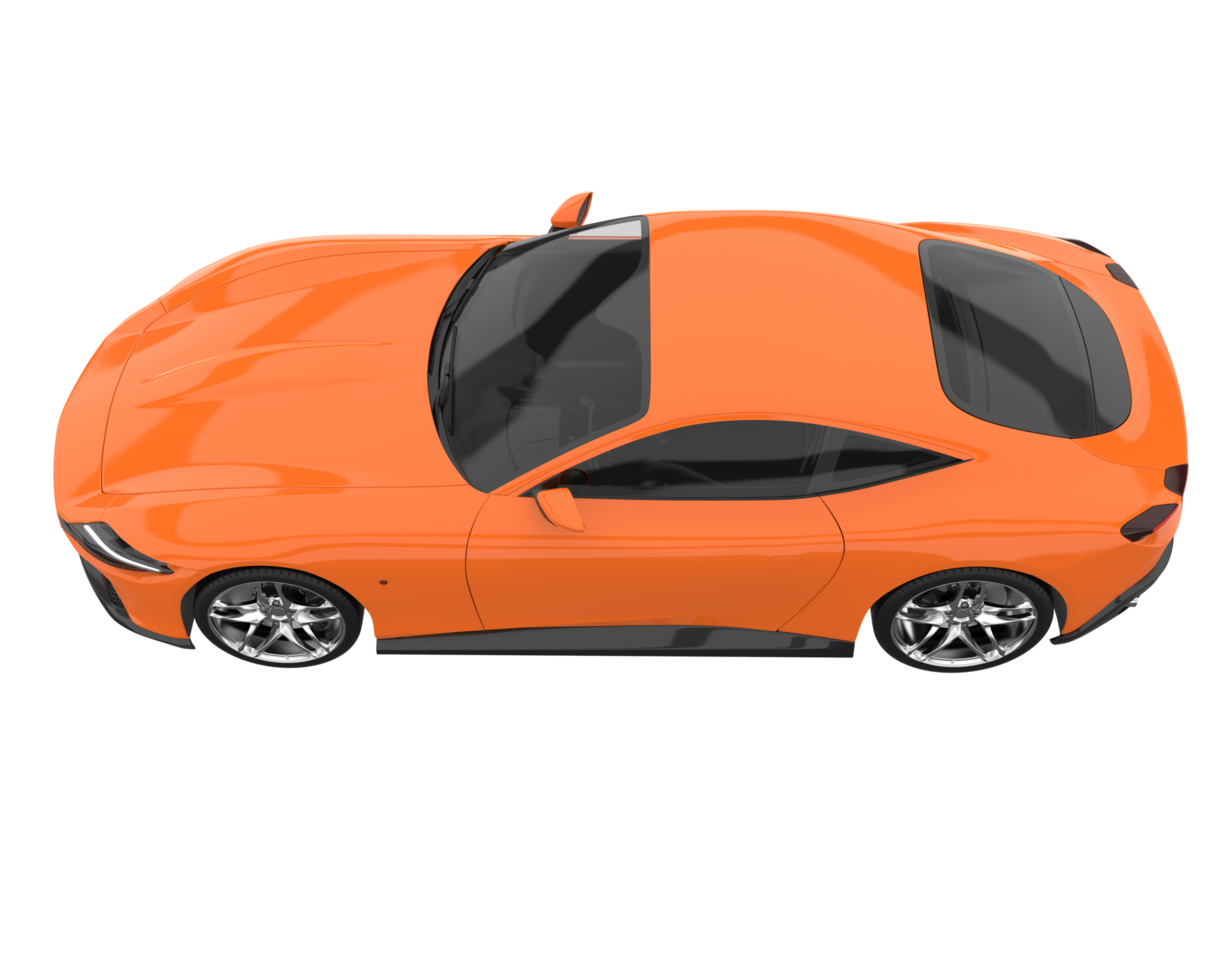 Sport car isolated on transparent background. 3d rendering - illustration png