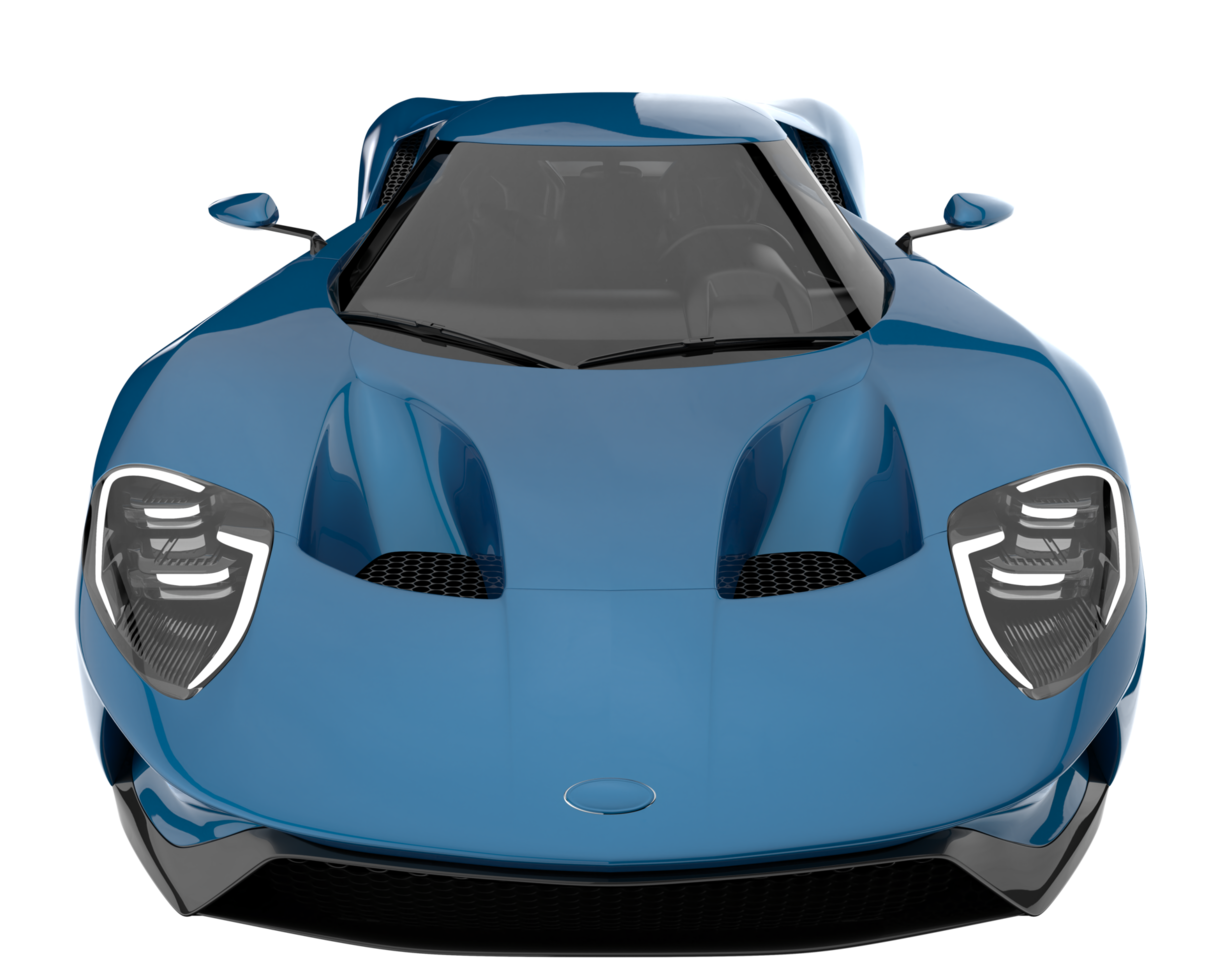 Sport car isolated on transparent background. 3d rendering - illustration png
