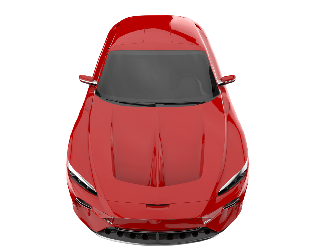 Sport car isolated on transparent background. 3d rendering - illustration png