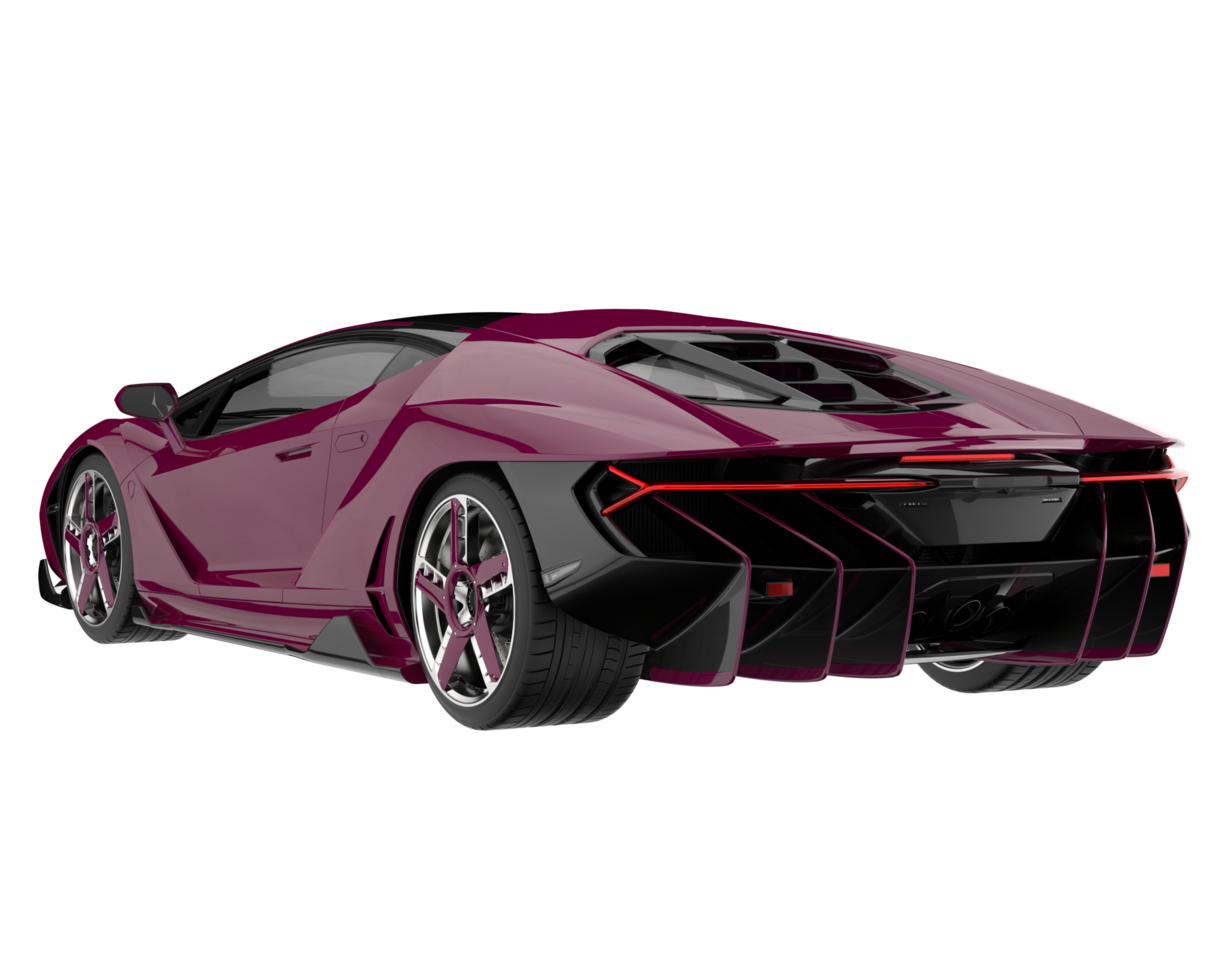 Sport car isolated on transparent background. 3d rendering - illustration png