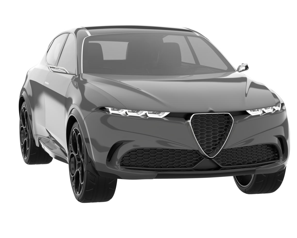 Realistic SUV isolated on transparent background. 3d rendering - illustration png